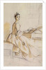Portrait of a Lady at a Drawing Table by Paul Sandby