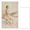 Portrait of a Lady at a Drawing Table by Paul Sandby