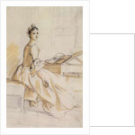 Portrait of a Lady at a Drawing Table by Paul Sandby