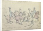 Morning Ride, original drawing for plate 12 of 'Scenes in the Life of Master George' by Henry Thomas Alken