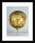 Terrestrial globe by Martin Waldsemuller