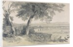 Campagna of Rome from Villa Mattei, from Views in Rome and its Environs, 1841 by Edward Lear