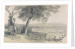 Campagna of Rome from Villa Mattei, from Views in Rome and its Environs, 1841 by Edward Lear