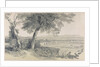 Campagna of Rome from Villa Mattei, from Views in Rome and its Environs, 1841 by Edward Lear