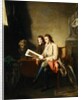 Portrait of a Man and a Boy looking at Prints, c.1765-70 by John Hamilton Mortimer