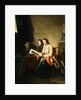Portrait of a Man and a Boy looking at Prints, c.1765-70 by John Hamilton Mortimer