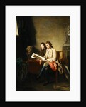 Portrait of a Man and a Boy looking at Prints, c.1765-70 by John Hamilton Mortimer