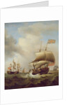Shipping in a Choppy Sea, 1753 by Samuel Scott