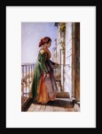 A Greek Girl Standing on a Balcony, c.1840 by John Frederick Lewis