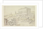 Doctor Syntax loses his money on the Race Ground at York by Thomas Rowlandson