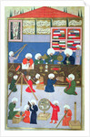 Takyuddin and other astronomers at the Galata observatory founded in 1557 by Sultan Suleyman by Turkish School