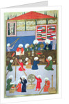 Takyuddin and other astronomers at the Galata observatory founded in 1557 by Sultan Suleyman by Turkish School