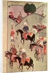 TSM H.1339 Sultan Selim II riding between Kotahia and Belgrade to rejoin the Imperial Army, 1584-89 by Turkish School