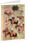 TSM H.1339 Sultan Selim II riding between Kotahia and Belgrade to rejoin the Imperial Army, 1584-89 by Turkish School