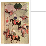 TSM H.1339 Sultan Selim II riding between Kotahia and Belgrade to rejoin the Imperial Army, 1584-89 by Turkish School