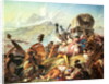 The Battle of Blauwkrantz, 1838 by Thomas Baines