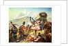 The Battle of Blauwkrantz, 1838 by Thomas Baines