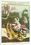 St. George and the Dragon, after an original painting in the Chapel of the Trinity at Stratford Upon Avon, Warwickshire, 1804 by Thomas Fisher Hoxton