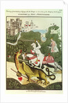 St. George and the Dragon, after an original painting in the Chapel of the Trinity at Stratford Upon Avon, Warwickshire, 1804 by Thomas Fisher Hoxton