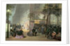 A Queue at the Theatre de l'Ambigu-Comique by Eugene Charles Francois Guerard