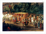 Detail of The Entry of Louis XIV and Maria Theresa into Arras, 30th July 1667, c.1685 by Adam Frans van der Meulen