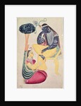 The God Krishna with his mortal love, Radha by Indian School