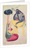 The God Krishna with his mortal love, Radha by Indian School