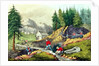 Gold Mining in California, published by Currier & Ives, 1861 by Grafton Tyler (after) Brown