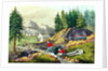 Gold Mining in California, published by Currier & Ives, 1861 by Grafton Tyler (after) Brown