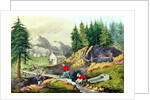 Gold Mining in California, published by Currier & Ives, 1861 by Grafton Tyler (after) Brown