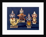 Four of the incarnations of Vishnu by Indian School