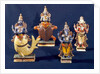 Four of the incarnations of Vishnu by Indian School