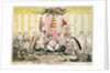 The Court at Brighton a la Chinese, 1816 by George Cruikshank