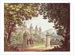 The Gardens of Windsor Castle, set design for the opera 'Anna Bolena' by Alessandro Sanquirico