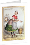 Robertena Peelena the Maid of All Work, no. 4 from the series 'Household Servants', published in 1829 by William Heath