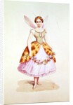 Girl in a bee costume, the Bonaparte emblem, as worn at a fancy dress party given by Napoleon III and Empress Eugenie, 9th February 1863 by French School