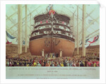 Launch of H.M.S. Royal Albert, Screw Steamer, 131 Guns, at Woolwich, May 13th 1854 by English School