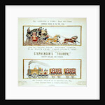 The 'London and York' Royal Mail Coach and Stephenson's 'Triumph', woven for the York Exhibition, 1879 by English School
