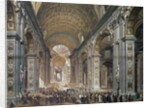 Interior of St. Peter's, Rome, 1867 by Louis Haghe