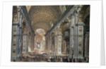 Interior of St. Peter's, Rome, 1867 by Louis Haghe