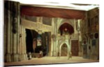 Stage model for the opera 'Der Meistersinger von Nurnberg' by Richard Wagner by German School