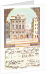 The Leipzig Gewandhaus with a piece of music by Felix Mendelssohn by German School