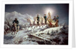 Ludwig II of Bavaria Sleighing at Night from Neuschwanstein to Linderhof, 1888 by Karl Gottlieb Wenig
