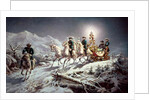Ludwig II of Bavaria Sleighing at Night from Neuschwanstein to Linderhof, 1888 by Karl Gottlieb Wenig