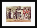 The Occupation of Paris, 1814. English Visitors in the Palais Royal by English School