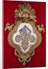 The Fleur de France, genealogical tree with thirteen portraits of Louis XV and his descendants in a fleur-de-lys shaped frame, 1765 by Glokeur de Surchamps