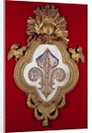 The Fleur de France, genealogical tree with thirteen portraits of Louis XV and his descendants in a fleur-de-lys shaped frame, 1765 by Glokeur de Surchamps