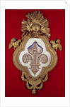 The Fleur de France, genealogical tree with thirteen portraits of Louis XV and his descendants in a fleur-de-lys shaped frame, 1765 by Glokeur de Surchamps