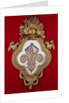 The Fleur de France, genealogical tree with thirteen portraits of Louis XV and his descendants in a fleur-de-lys shaped frame, 1765 by Glokeur de Surchamps