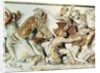 The Alexander Sarcophagus depicting a battle scene, c.325-300 BC by (after) Greek school
